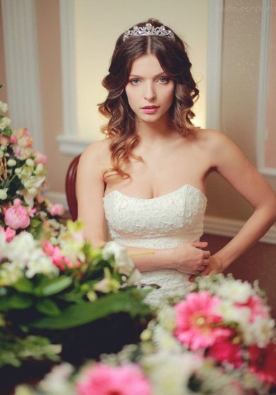 Свадебная прическа E17773 - Стилист-визажист ElenaRoz