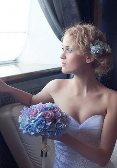 Прическа на свадьбу E17780 - Стилист-визажист ElenaRoz