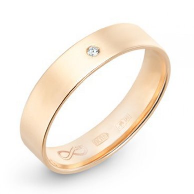 Обручальное кольцо R01-WED-00002-М9484 - Ювелирный бренд Московский ювелирный завод
