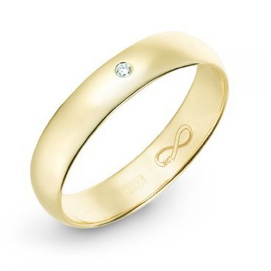 Обручальное кольцо R01-WED-00027-М9501 - Ювелирный бренд Московский ювелирный завод