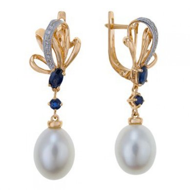 Серьги E77-E46845-CPSA-R17-М9520 - Ювелирный бренд Московский ювелирный завод