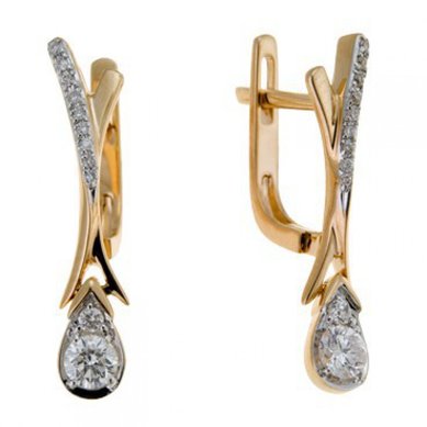 Серьги E108-1981960CD-М9525 - Ювелирный бренд Московский ювелирный завод