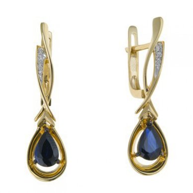 Серьги E108-1982076CS-М9526 - Ювелирный бренд Московский ювелирный завод