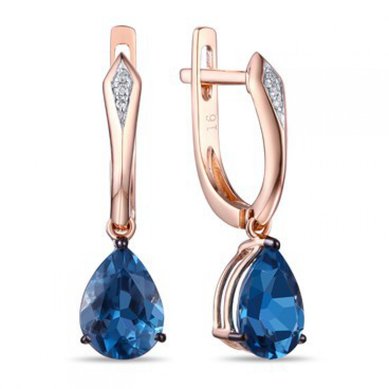 Серьги E2607-1982881CYU-R17-М9545 - Ювелирный бренд Московский ювелирный завод